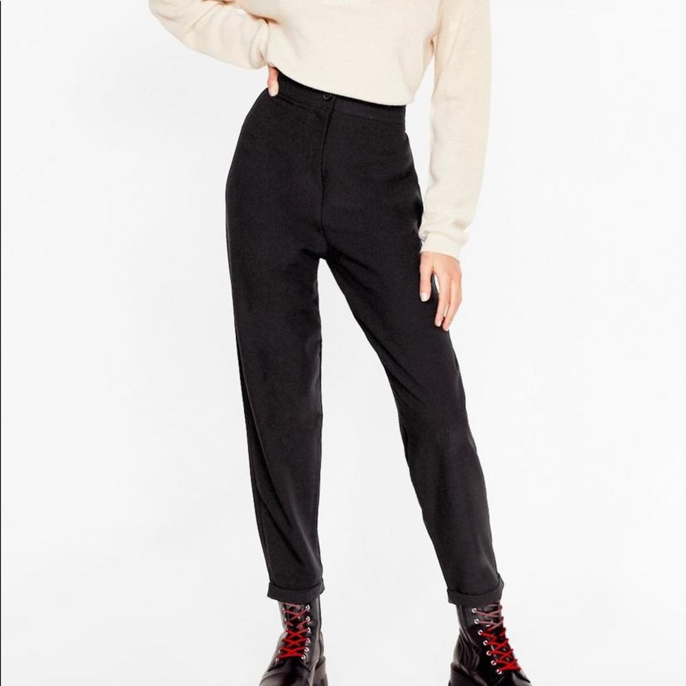 NASTY GAL High waisted tapered pants